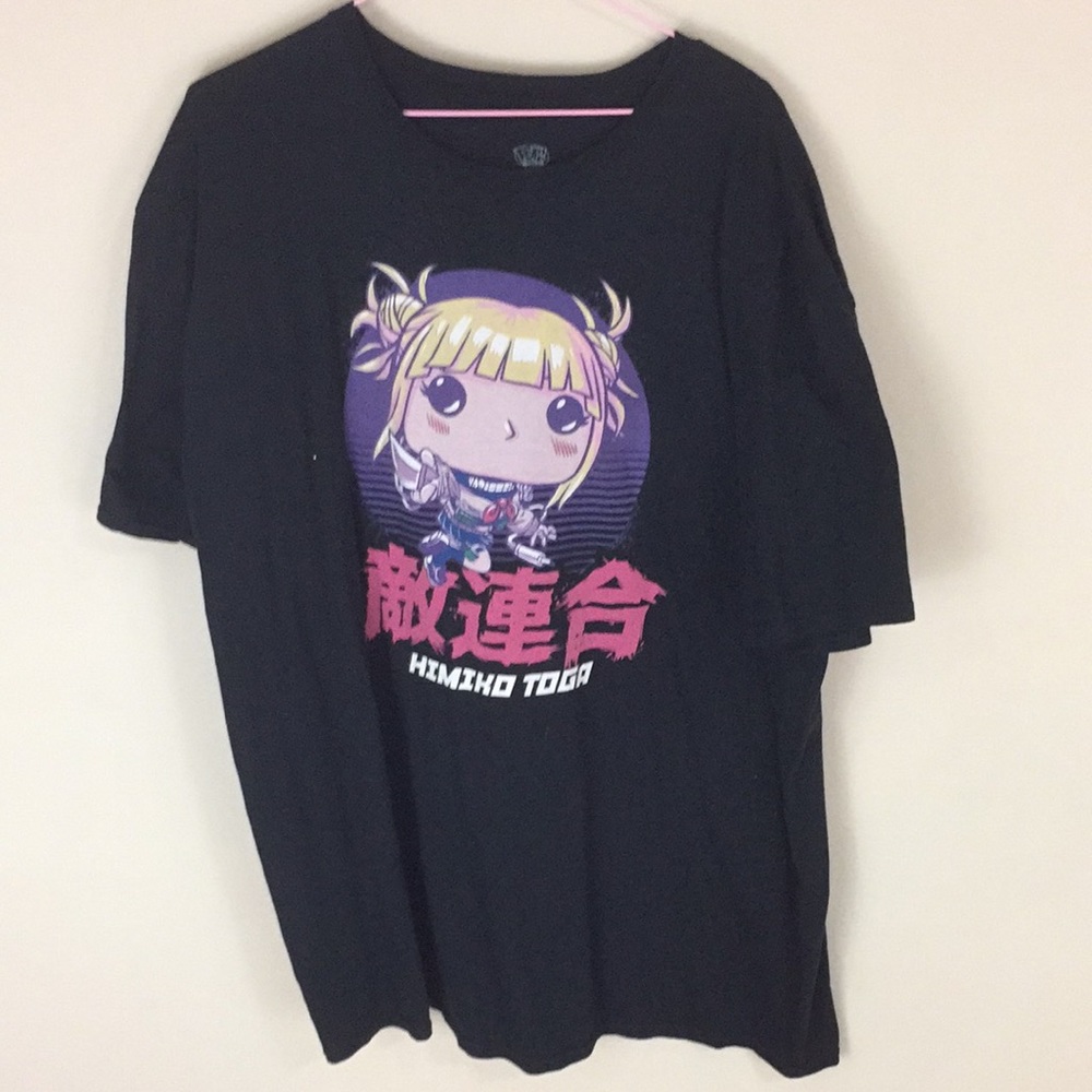 Black My Hero Academia Himiko Toga T-Shirt Size 2XL